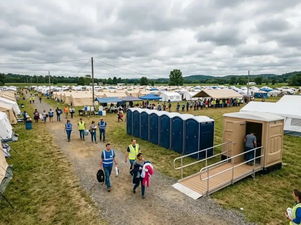disaster-relief-camp-restrooms-010 — frequently asked questions, Dumpster & Portable Bathrooms Rental in Glendale, MO